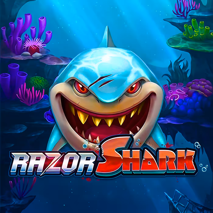 Razor Shark - Underwater thriller slot featuring mystery stacks and exciting free spins with growing multipliers